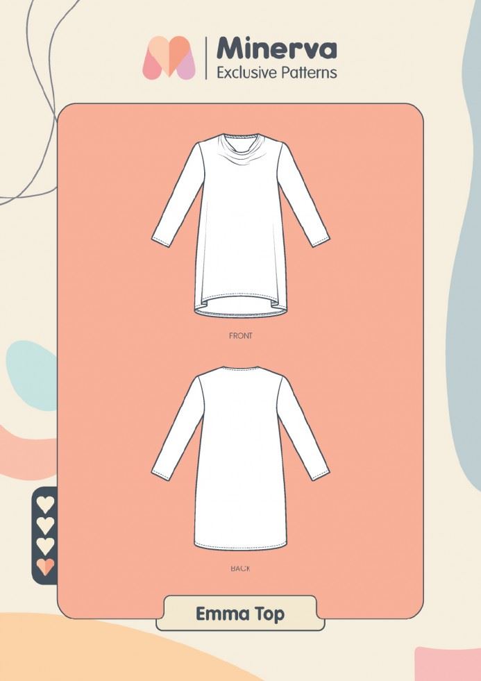 Minerva Exclusive Light Sewing Pattern Emma Top