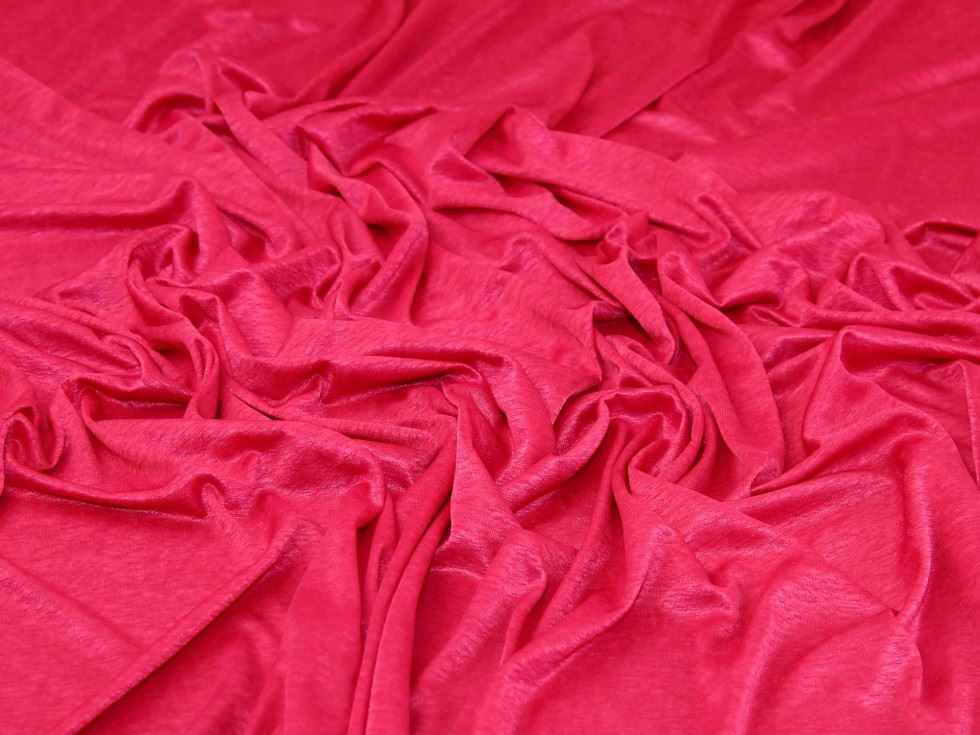 Cerise Deadstock Slinky Sweater Knit Stretch Fabric