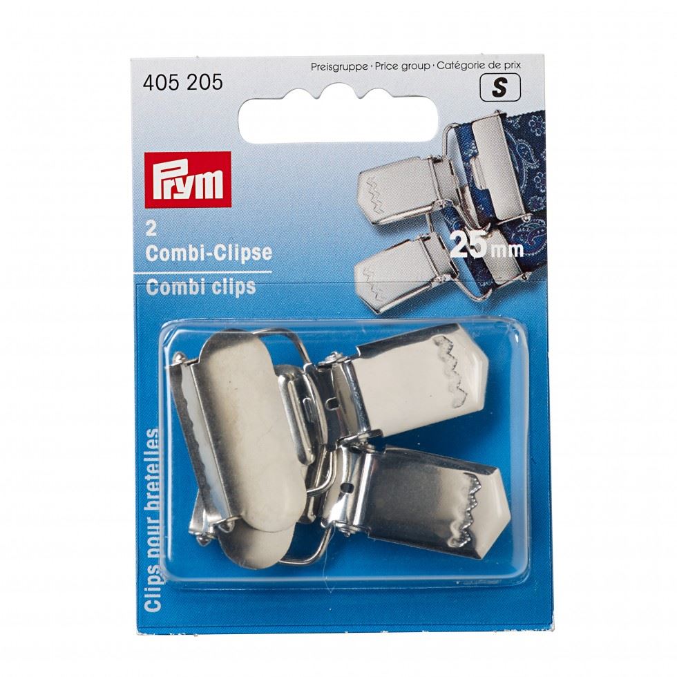 Prym Combi Brace Clips Silver
 