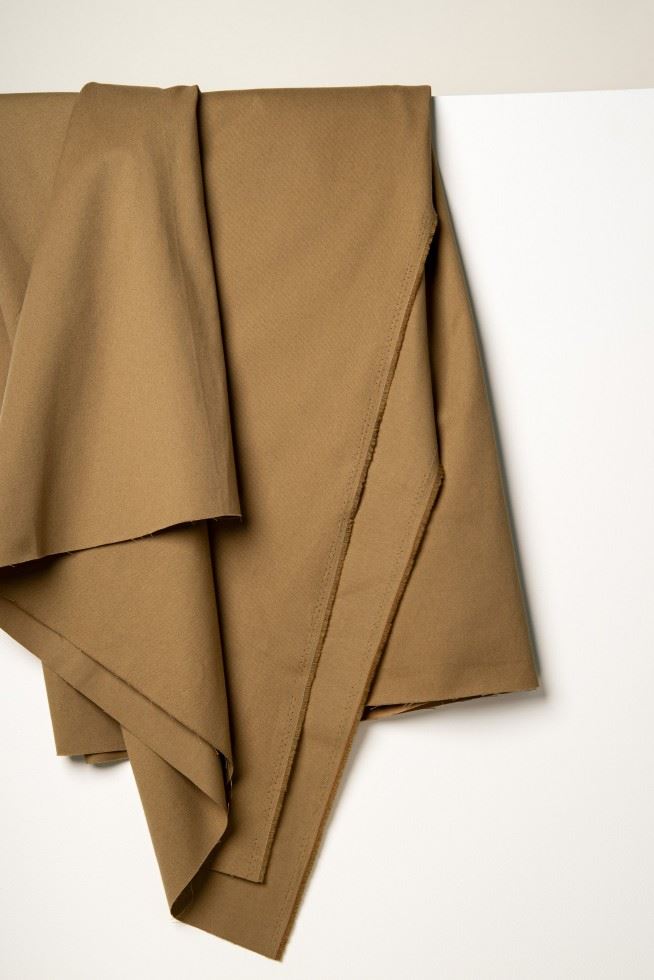 Atelier Brunette Light Cotton Gabardine Fabric Iced Mocha
