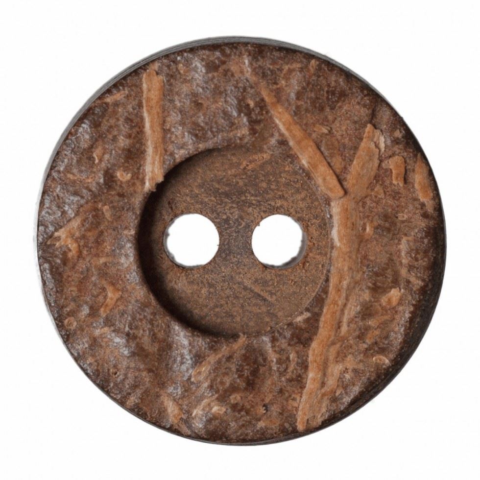 Hemline Brown Round Plastic Buttons