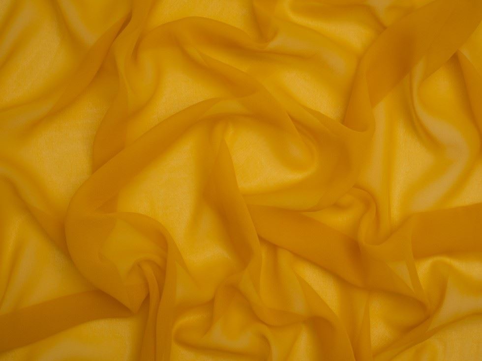 Minerva Core Range Sunshine Light Sheer Chiffon Fabric