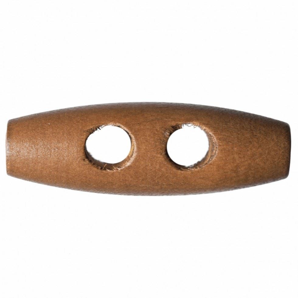 Hemline Light Natural Wood Toggles