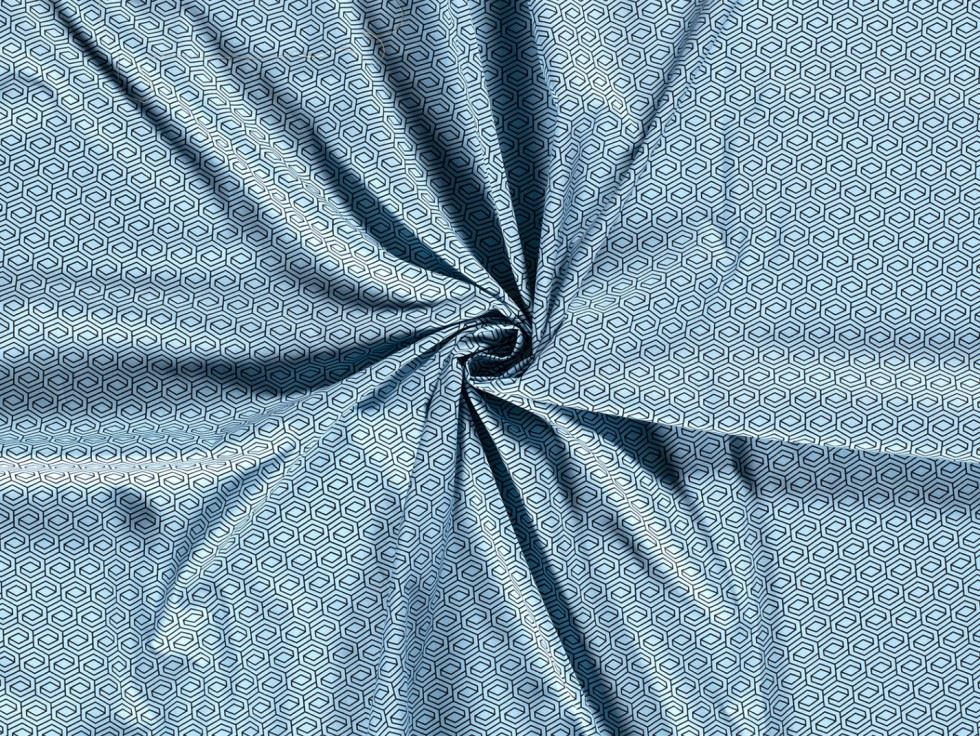 Blue 100% Cotton Poplin Fabric