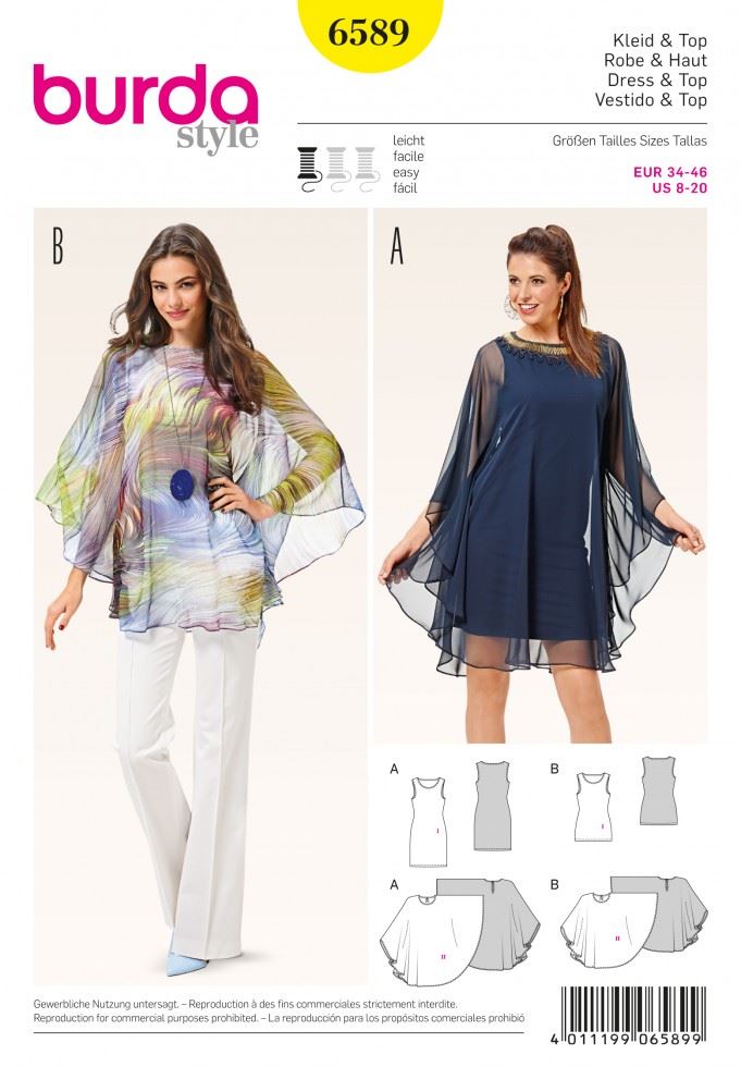 Burda Paper Sewing Pattern 6589
 