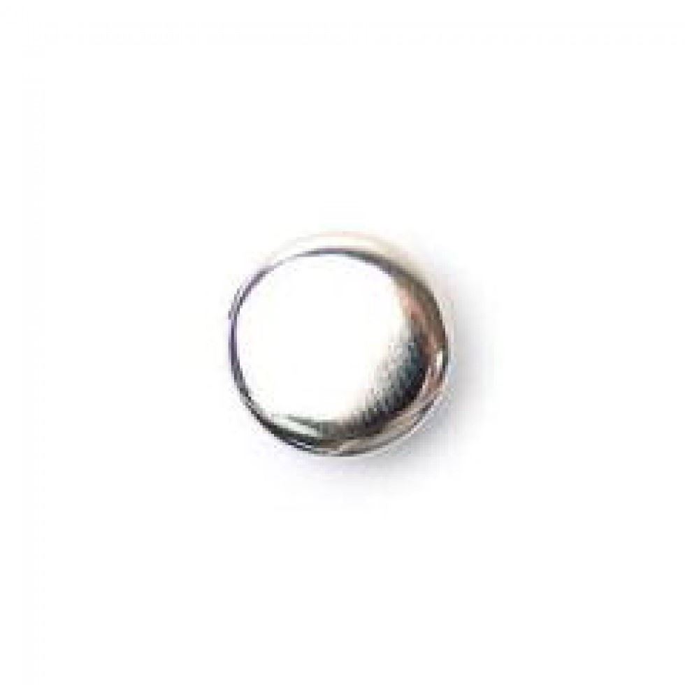 Crendon Round Metal Shank Buttons (Value Pack) Silver