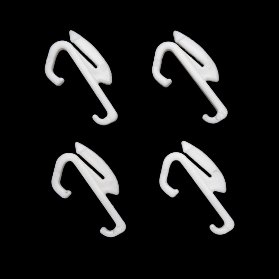 Solo Glide Curtain Hooks (Bulk Value Pack) White