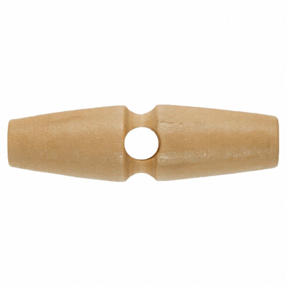 Hemline Natural Wood Chunky Wood Toggles
