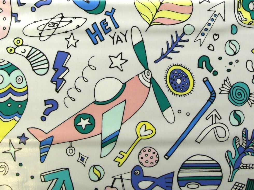 Rico Multicoloured Pvc Cotton Vinyl Fabric