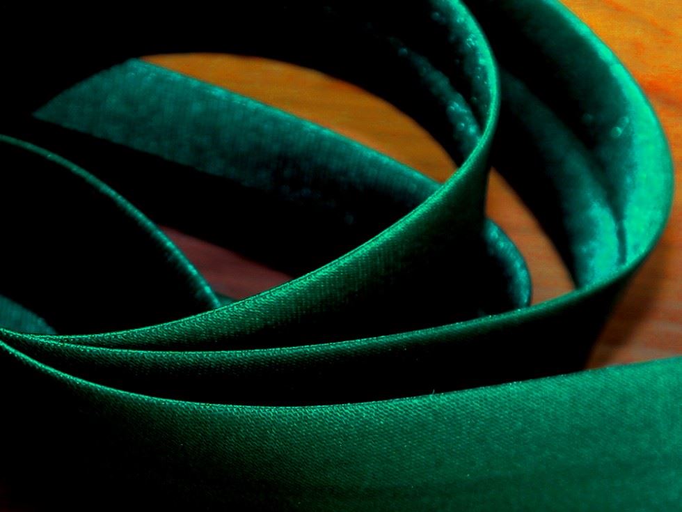 Prym Fir Green Duchesse Satin Bias Binding Tape