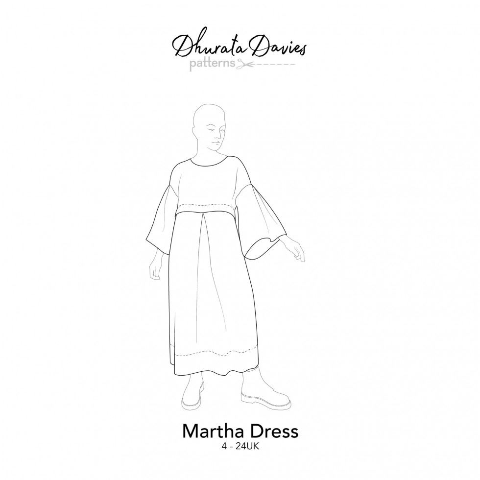 Dhurata Davies Paper Sewing Pattern Martha Dress
 