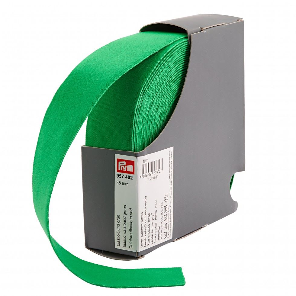 Prym Green Soft Elastic Waistbanding