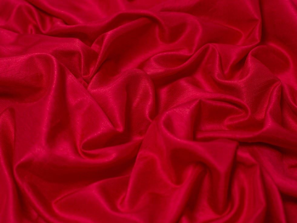 Claret Satin Back Dupion Fabric