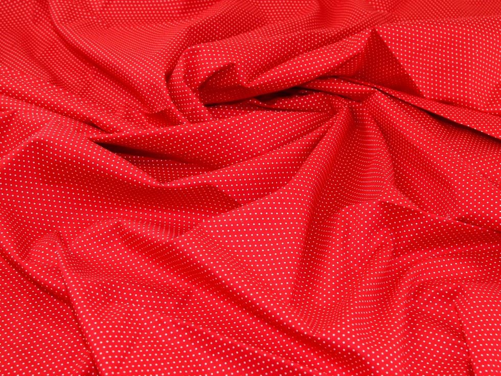 Deadstock 100% Cotton Poplin Fabric Red
 