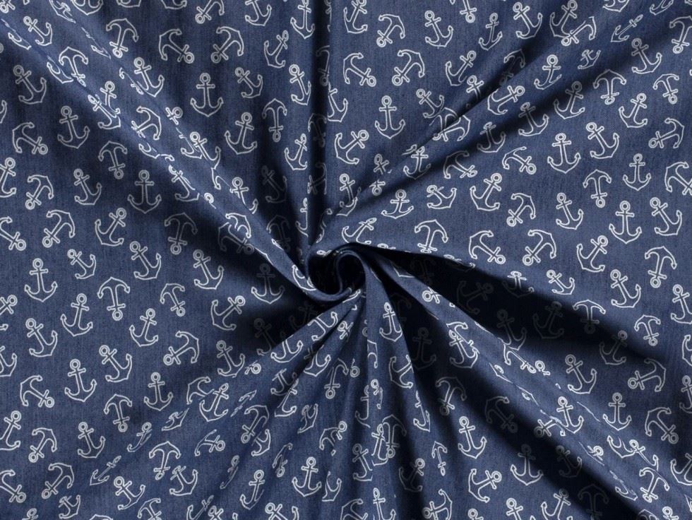 Stretch Woven Denim Fabric Indigo
