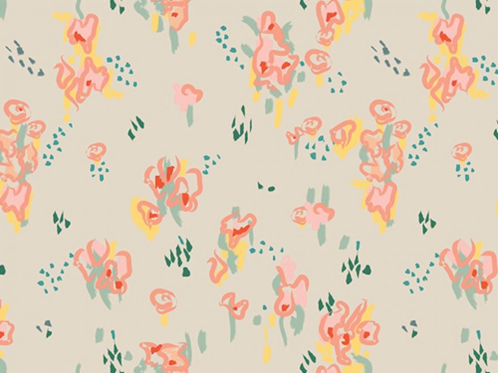 Art Gallery Fabrics Rapture 100% Cotton Poplin Fabric Caramel
 