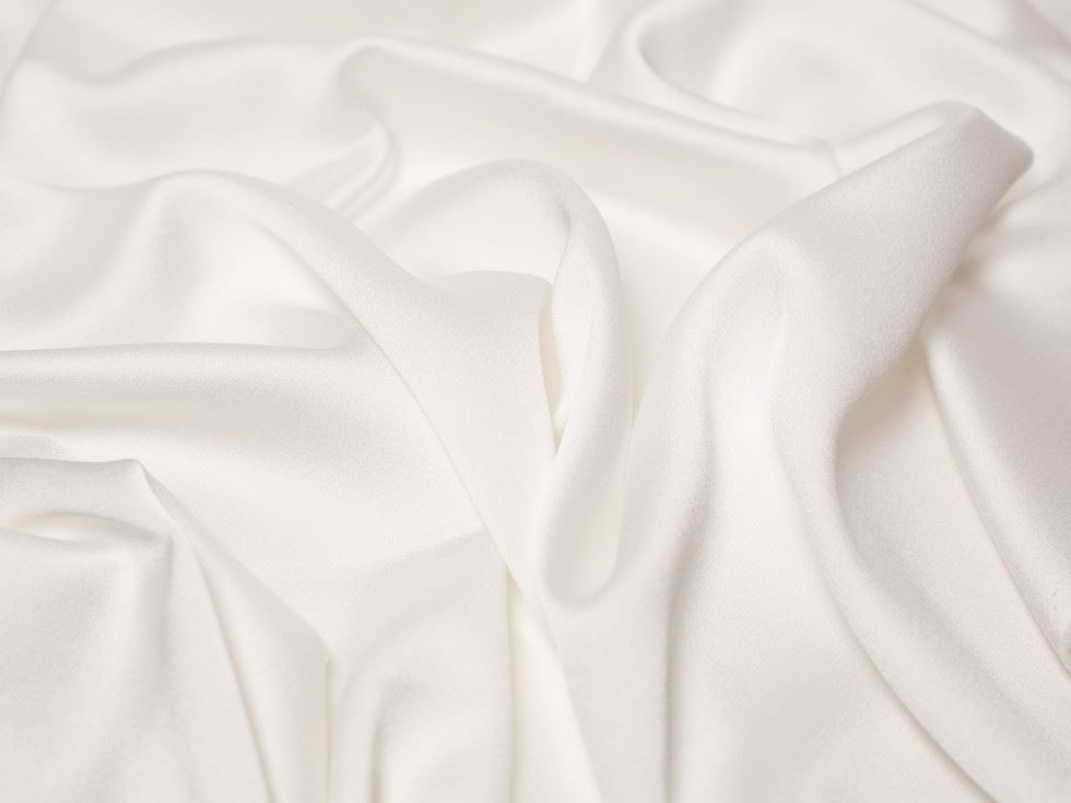 Minerva Core Range Ivory Nostalgic Crepe Back Satin Fabric
