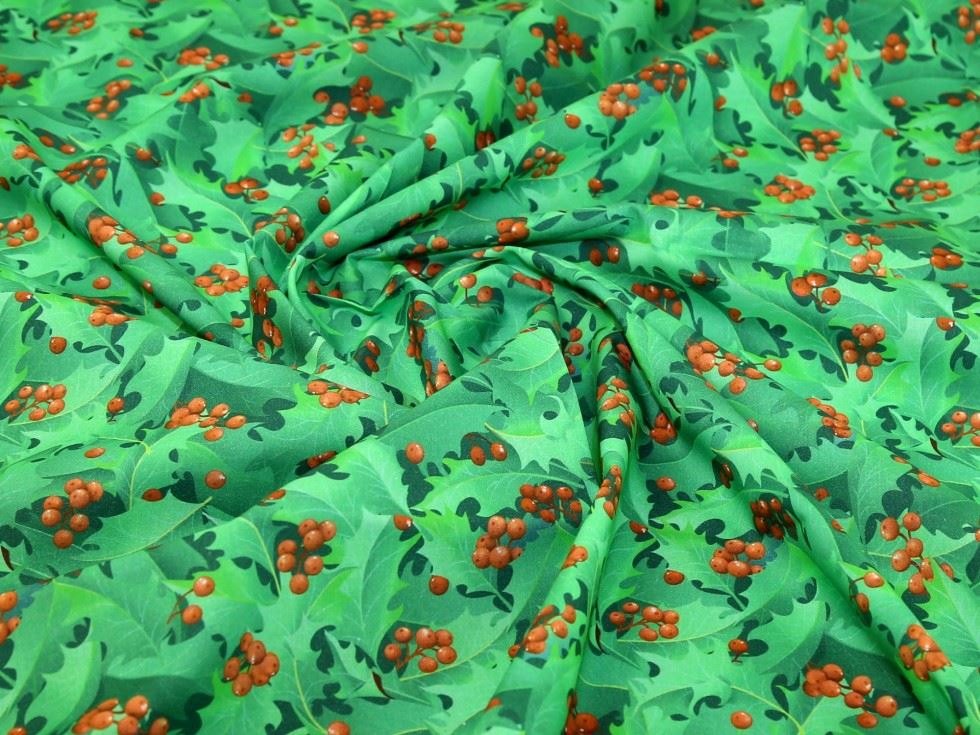 Green Deadstock 100% Cotton Fabric