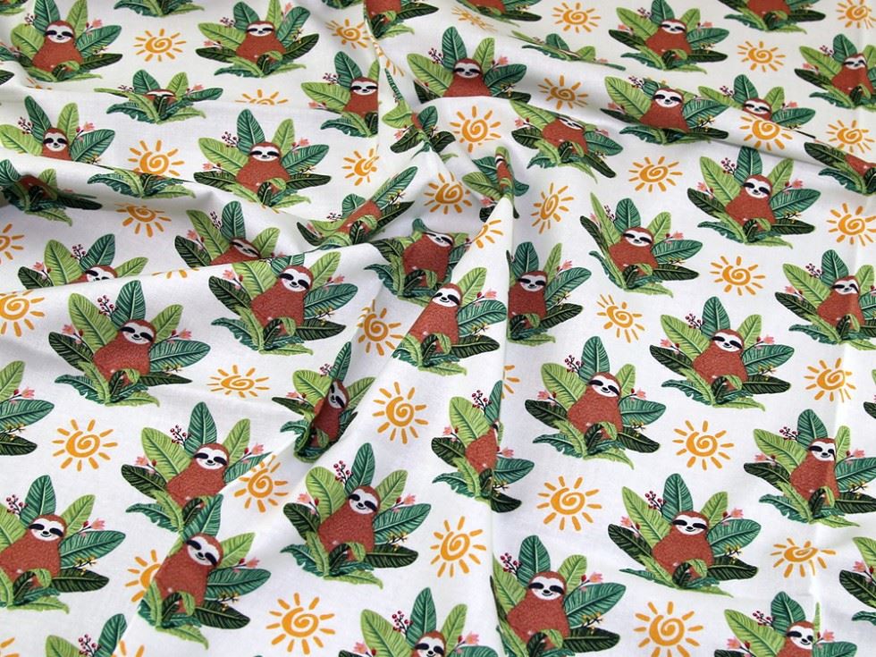 John Louden White 100% Cotton Fabric