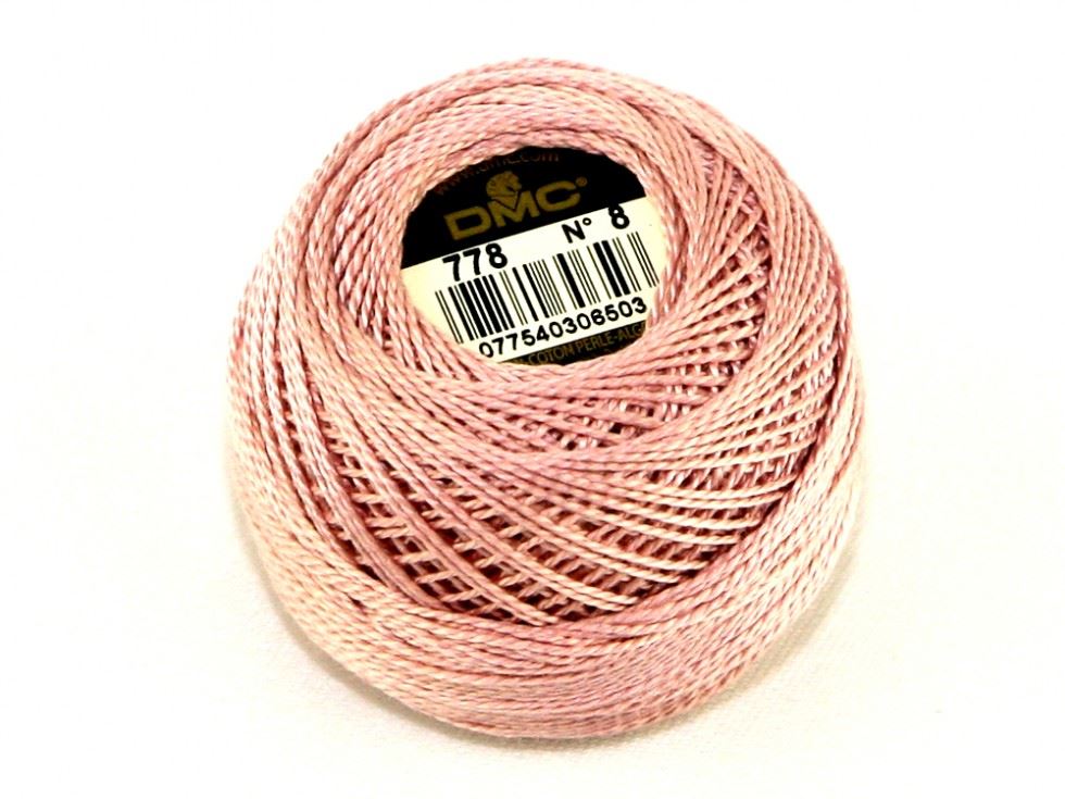 Dmc 778 Size 8 Cotton Perle Thread