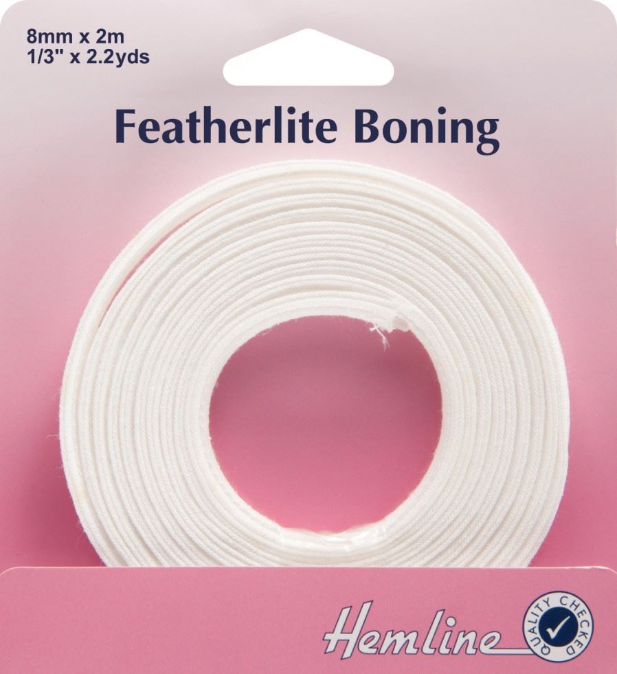 Hemline Black Featherlite Boning