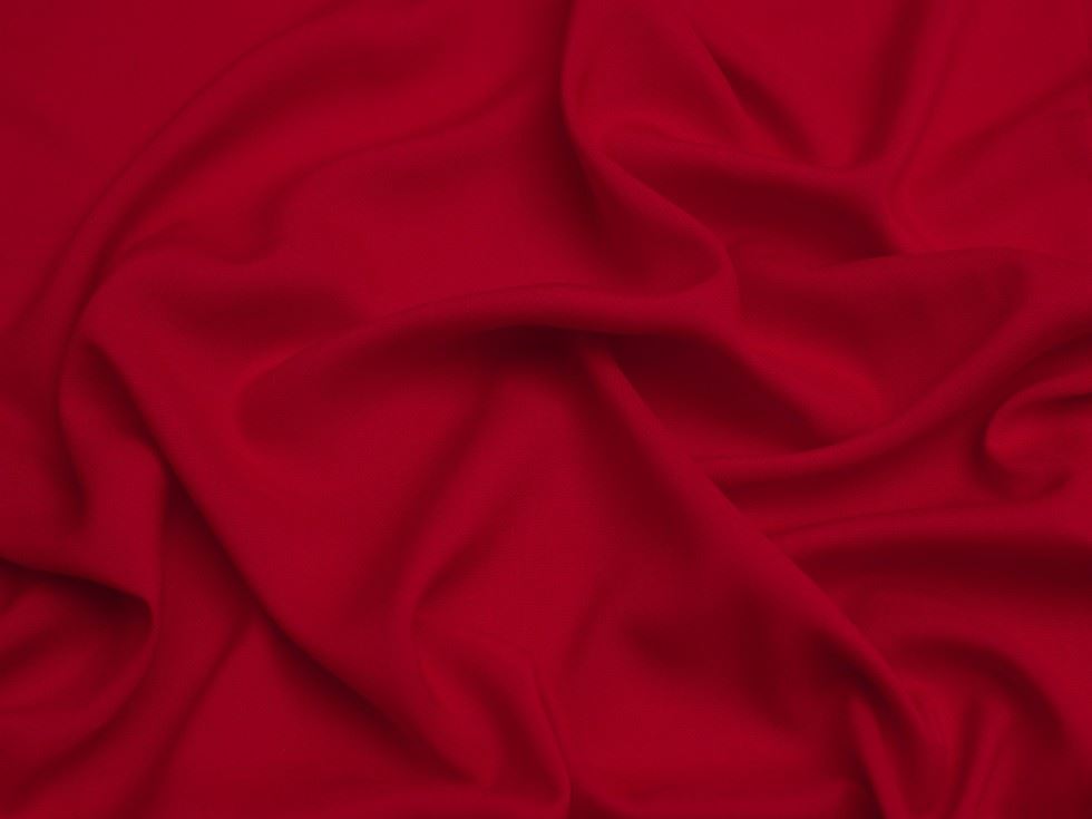 Minerva Core Range Viscose Poplin Fabric Red
 
