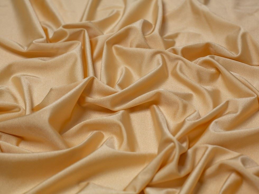 Minerva Core Range Beige Glossy Activewear Lycra Four Way Stretch Knit Fabric