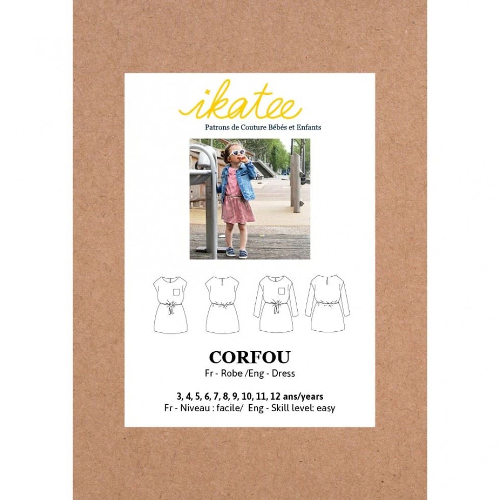 Ikatee Sewing Pattern Kids Corfou Dress