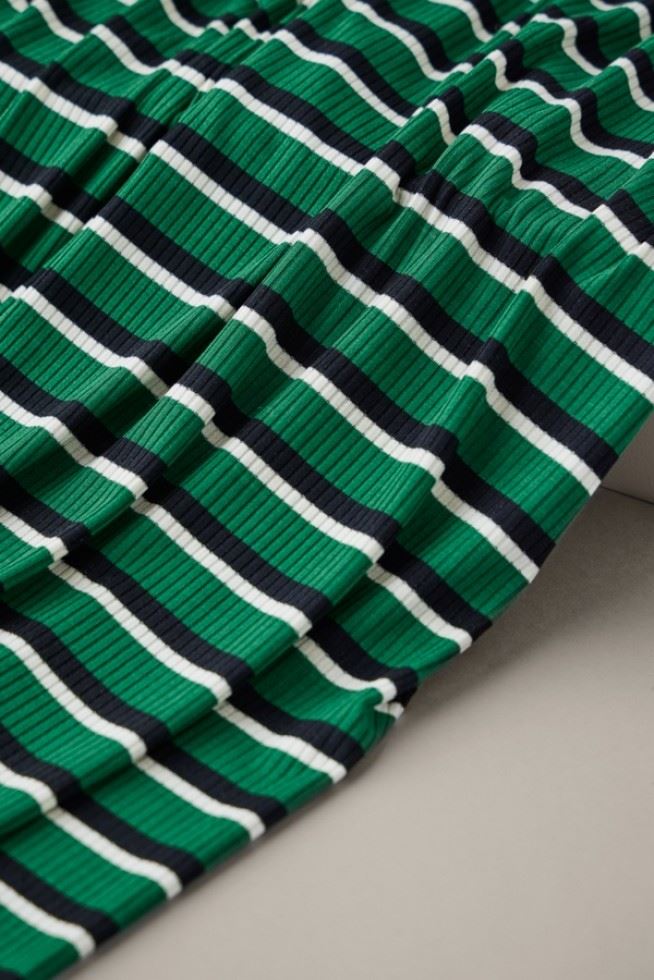 Meet Milk Frog Derby Stripe Tencel Modal Rib Stretch Knit Fabric