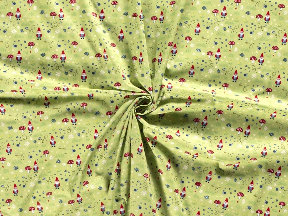 Green 100% Cotton Poplin Fabric