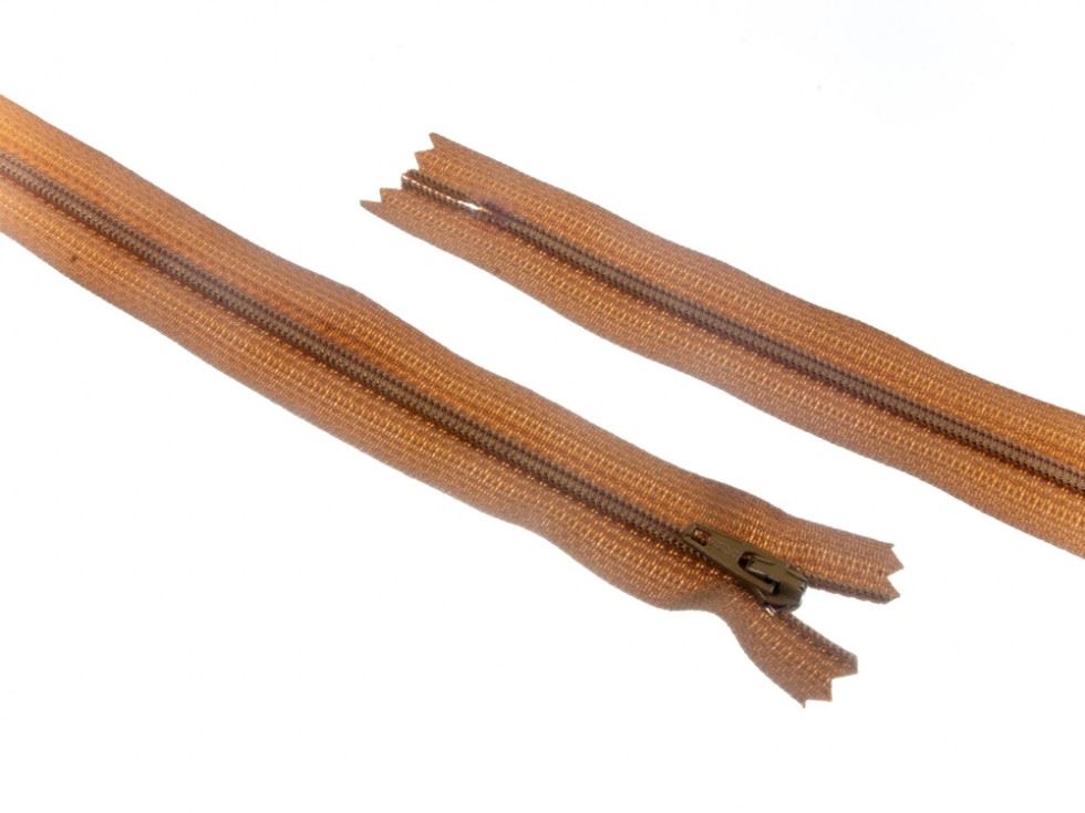 YKK Nylon Closed End Dress Zips Gold