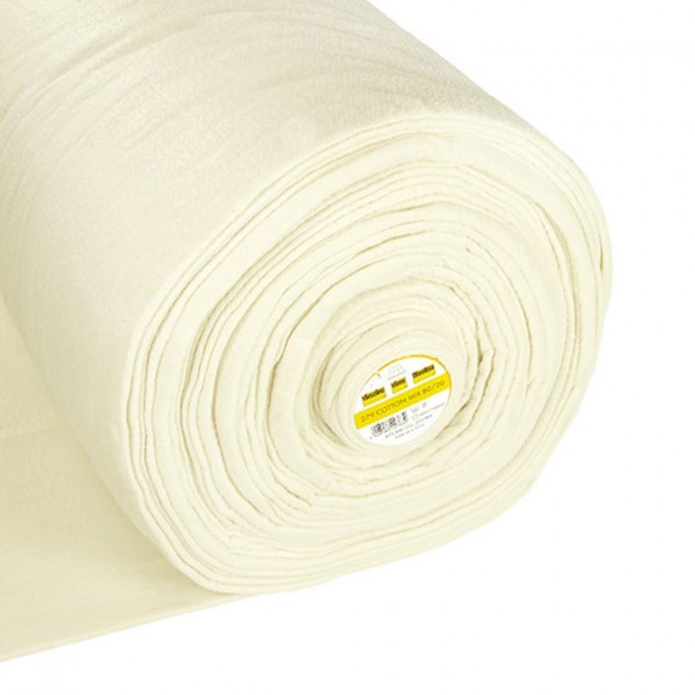 Vilene Vlieseline 279 Sew In Cotton Mix Batting Wadding White
 