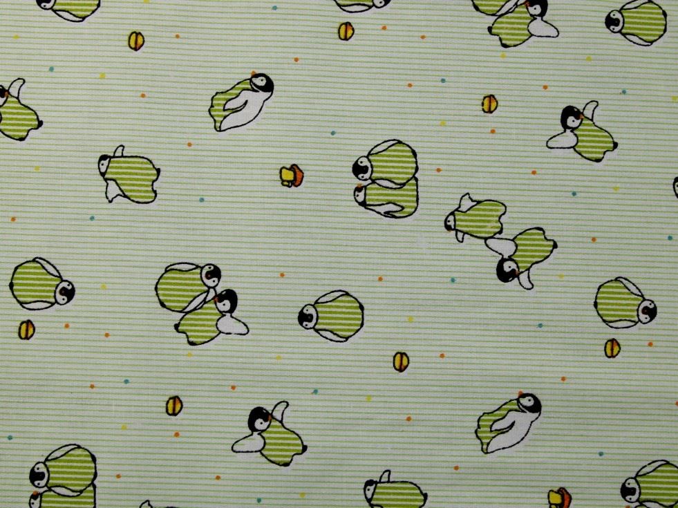 Green Deadstock 100% Cotton Fabric