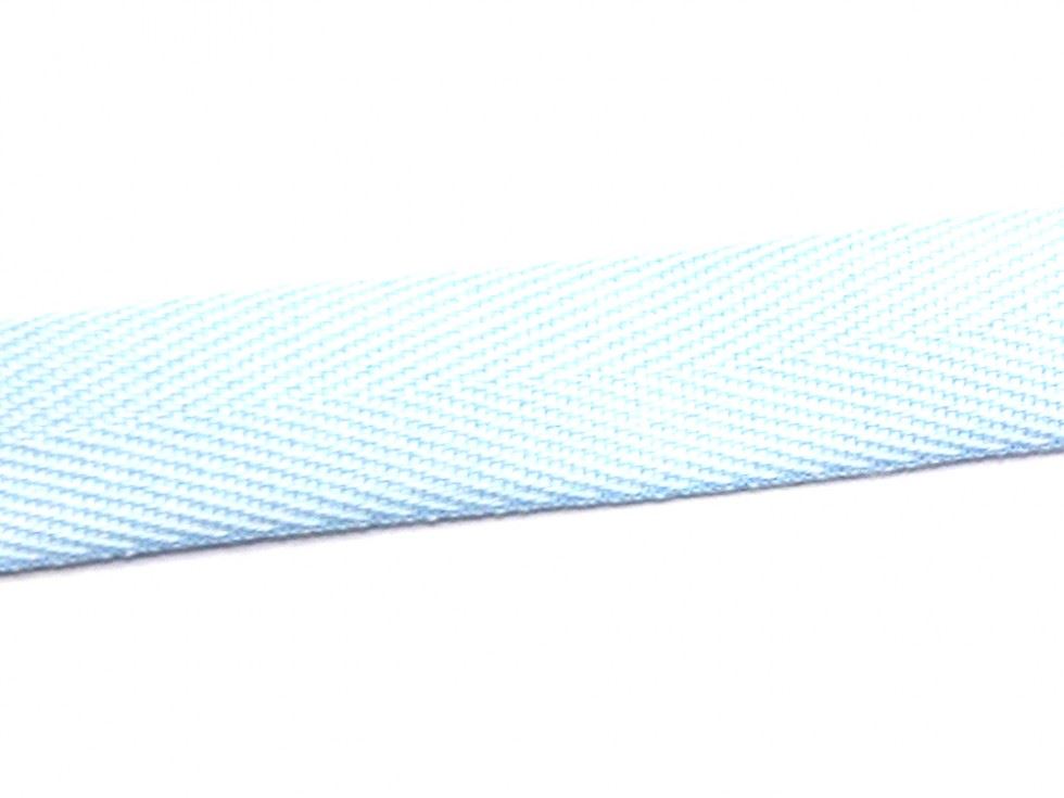 Essential Trimmings Light Blue Cotton Webbing Tape (Value Roll)