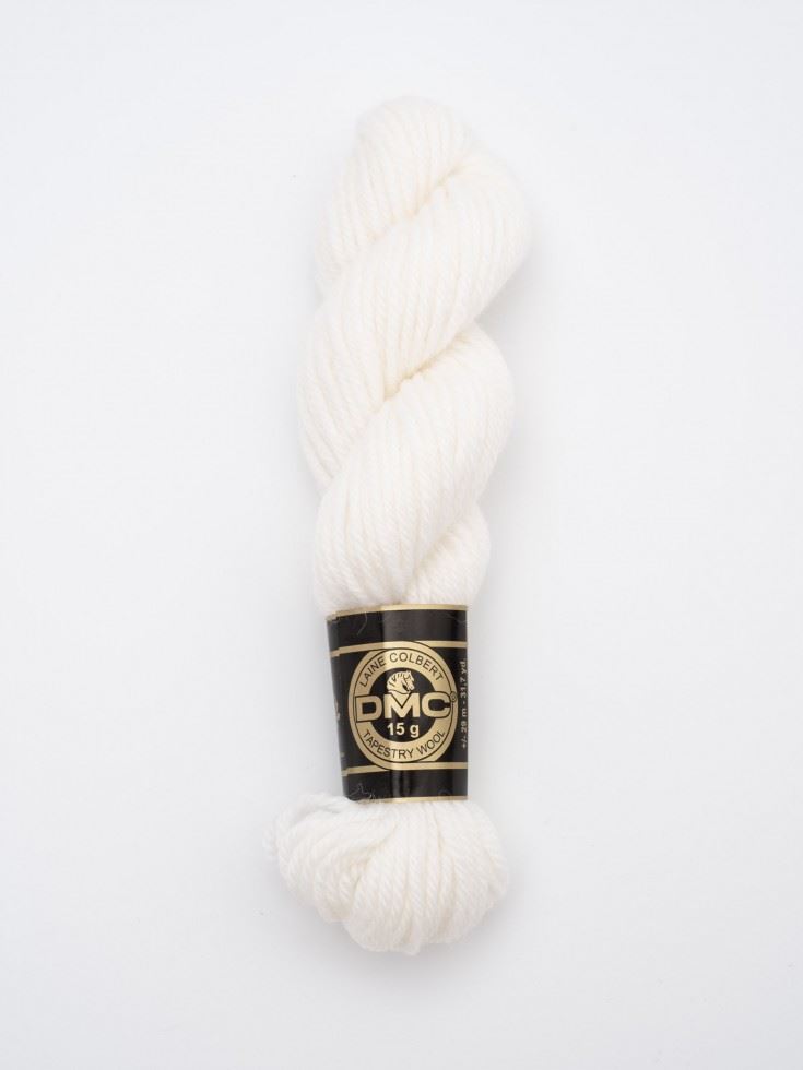 DMC Tapestry Wool Hank Blanc White