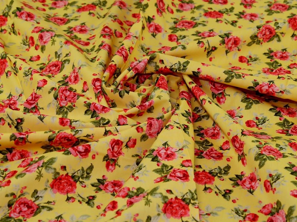 Rose And Hubble Sunshine 100% Cotton Poplin Fabric