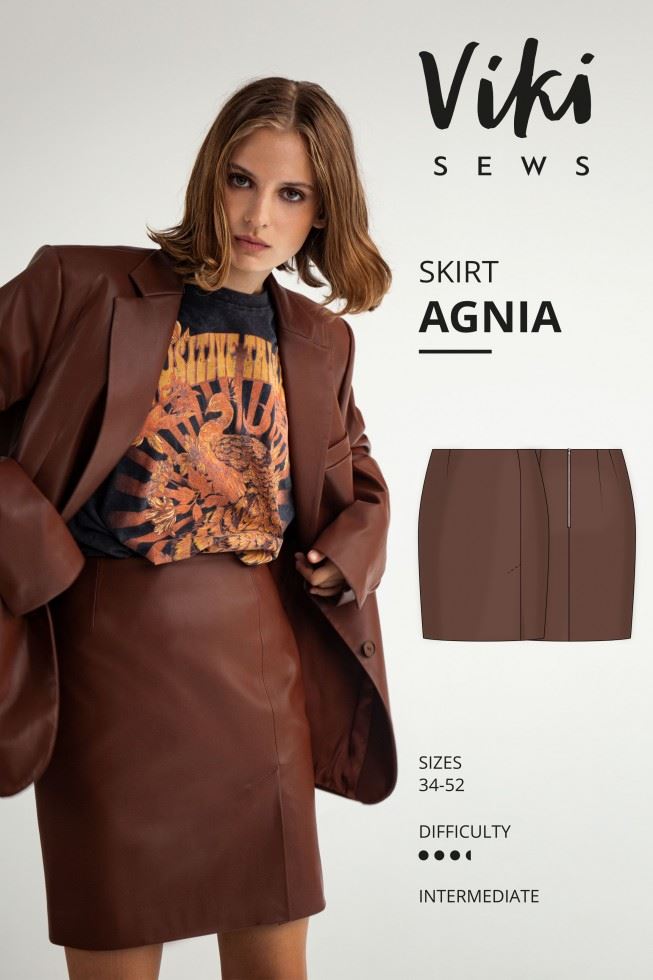 Vikisews Sewing Pattern Agnia Skirt