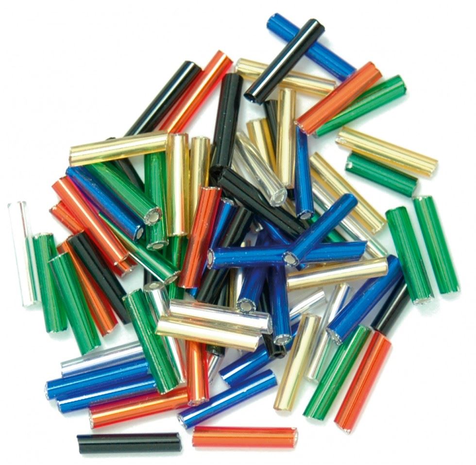 Craft Factory Multi Glass Bugle Beads