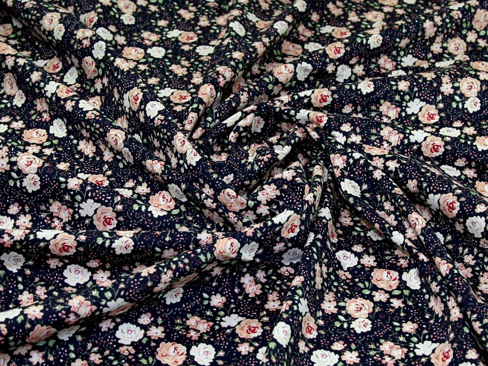 Deadstock 100% Cotton Poplin Fabric Navy
 