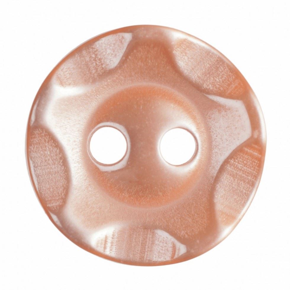 Hemline Orange Round Plastic Buttons
