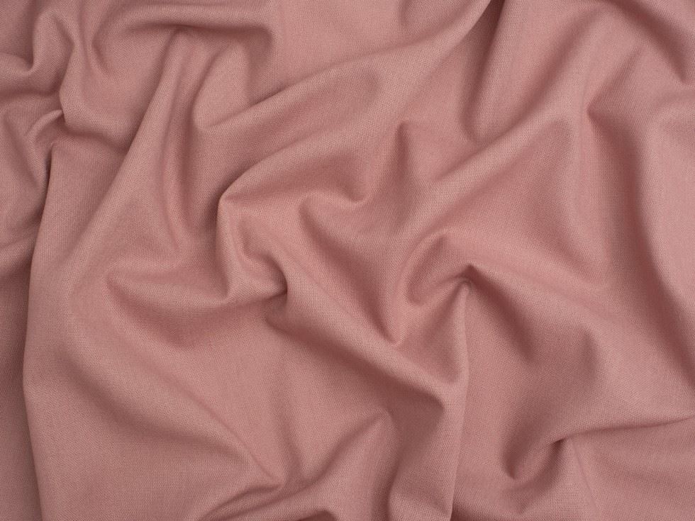 Minerva Core Range Soft Viscose Linen Blend Fabric Dusky Pink
 