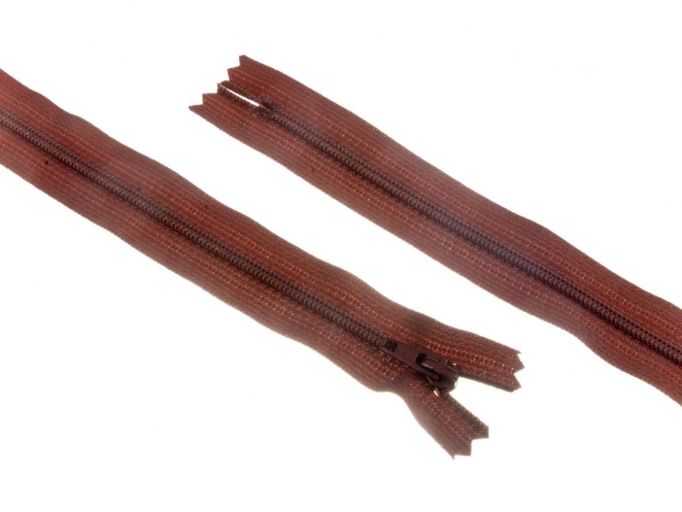 YKK Nylon Closed End Dress Zips Tan Brown
 