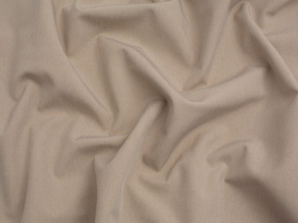 Minerva Core Range Stretch Woven Fleece Back Soft Shell Coating Fabric Cream
 