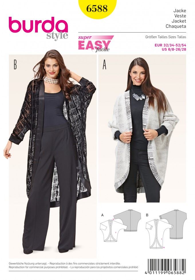 Burda Paper Sewing Pattern 6588
 