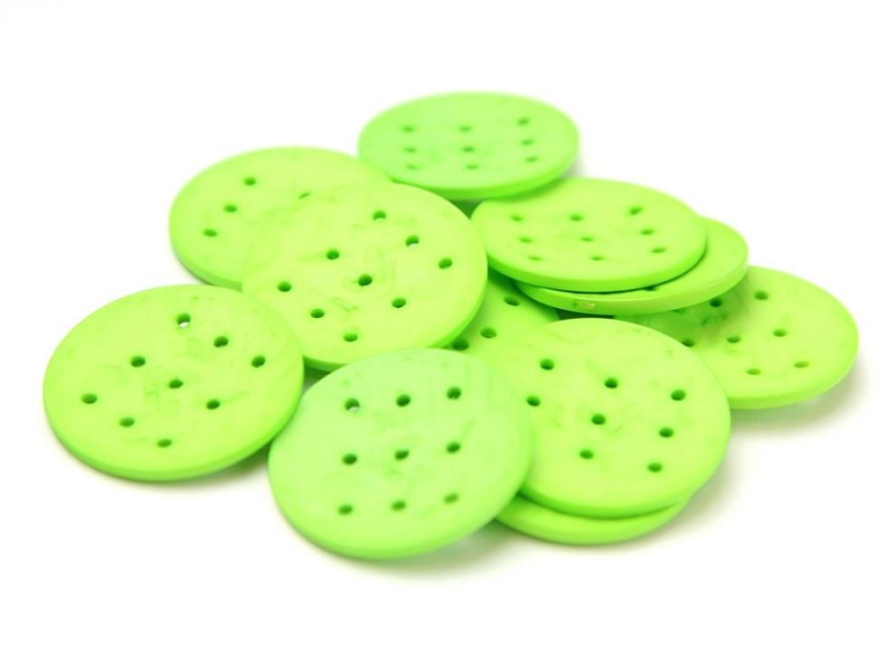Dill Extra Large Round Buttons (Value Pack) Lime Green
 