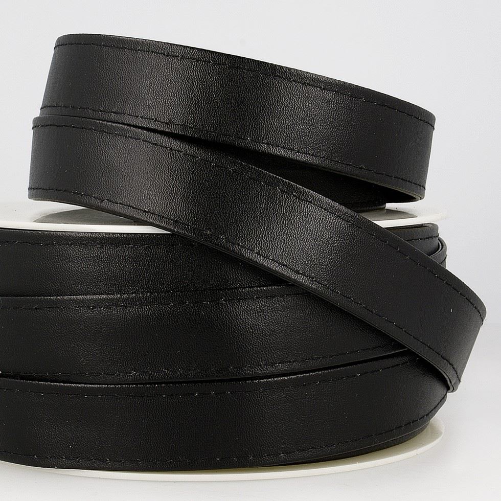 Stephanoise Faux Leather Webbing Black
