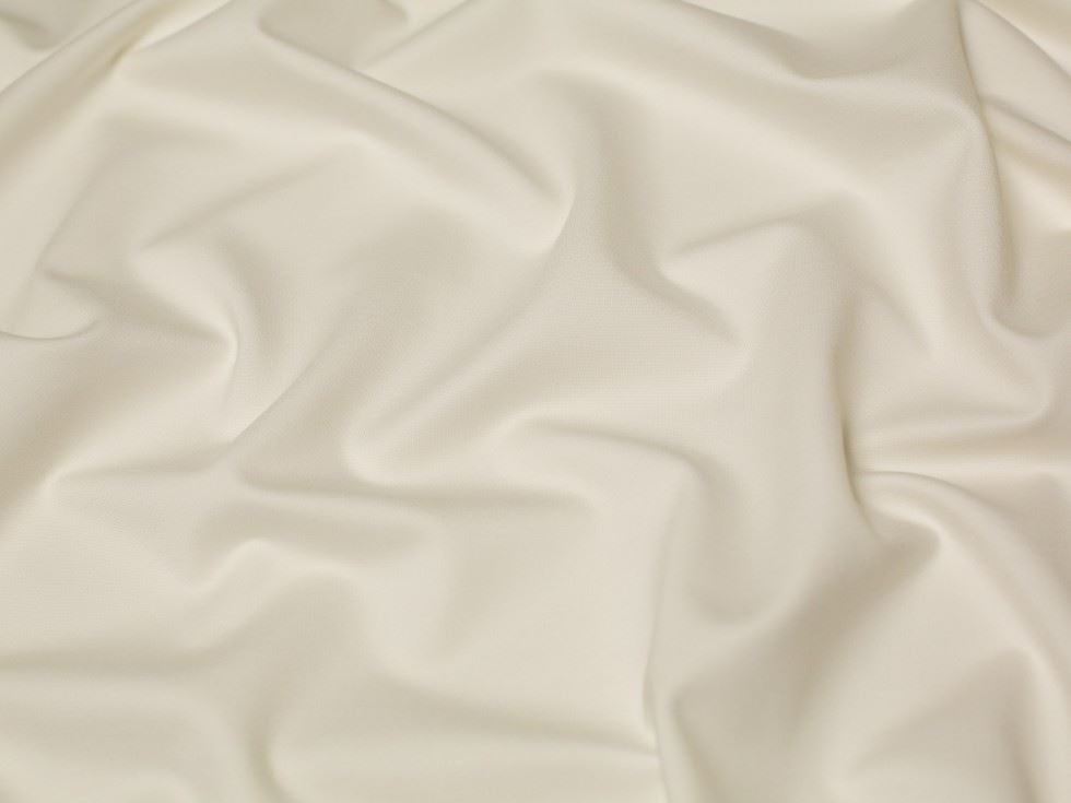 Minerva Core Range Ivory Heavy Ponte Roma Double Stretch Knit Fabric