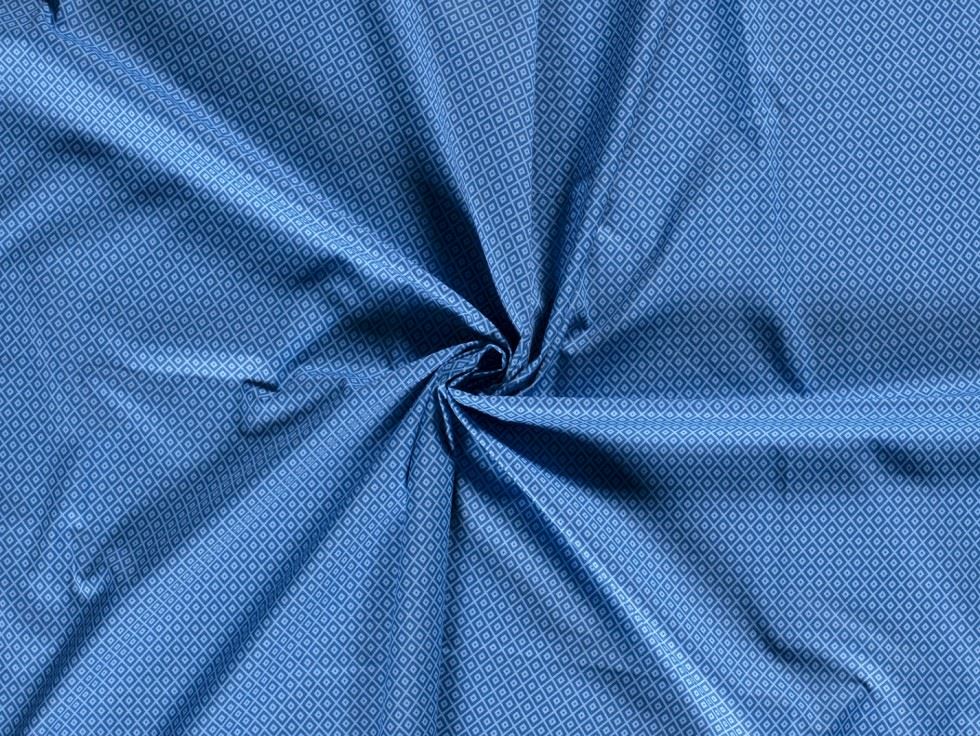 100% Cotton Poplin Fabric Blue
 