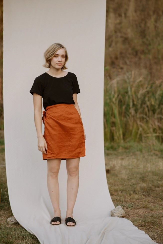 Common Stitch Paper Sewing Pattern Bellbird Wrap Skirt
 