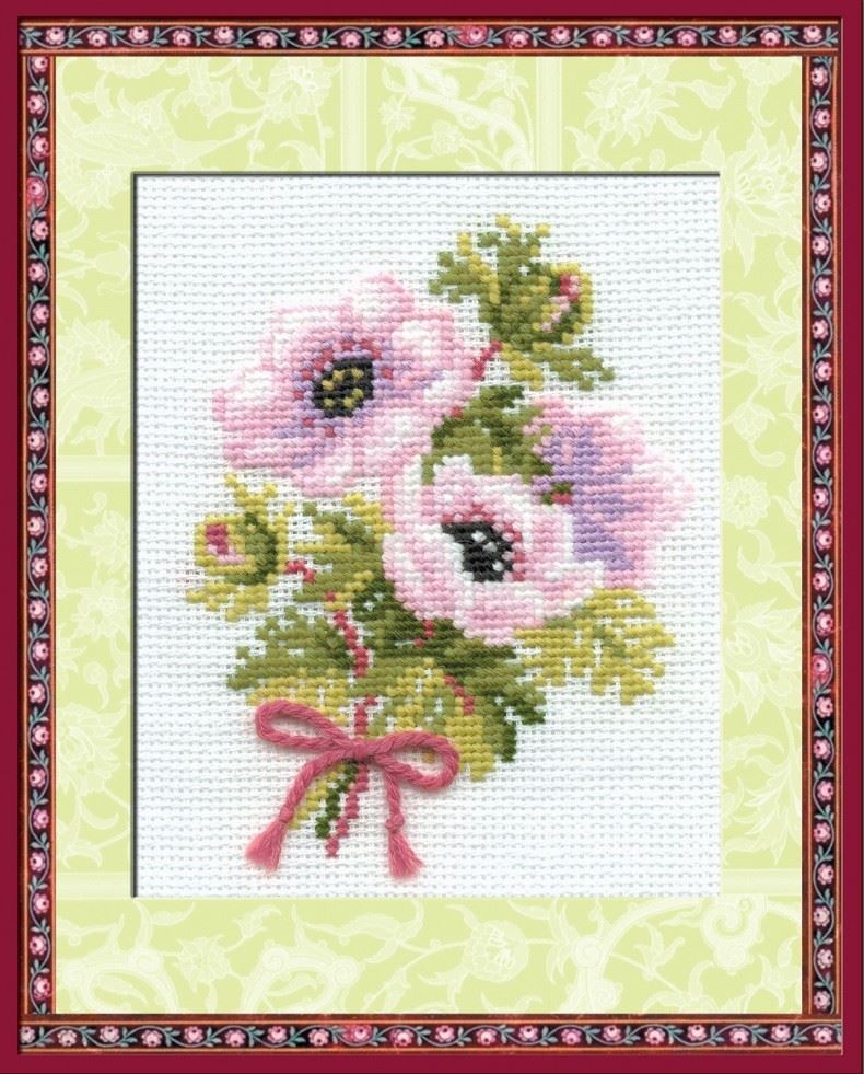 Riolis Anemones Counted Cross Stitch Kit